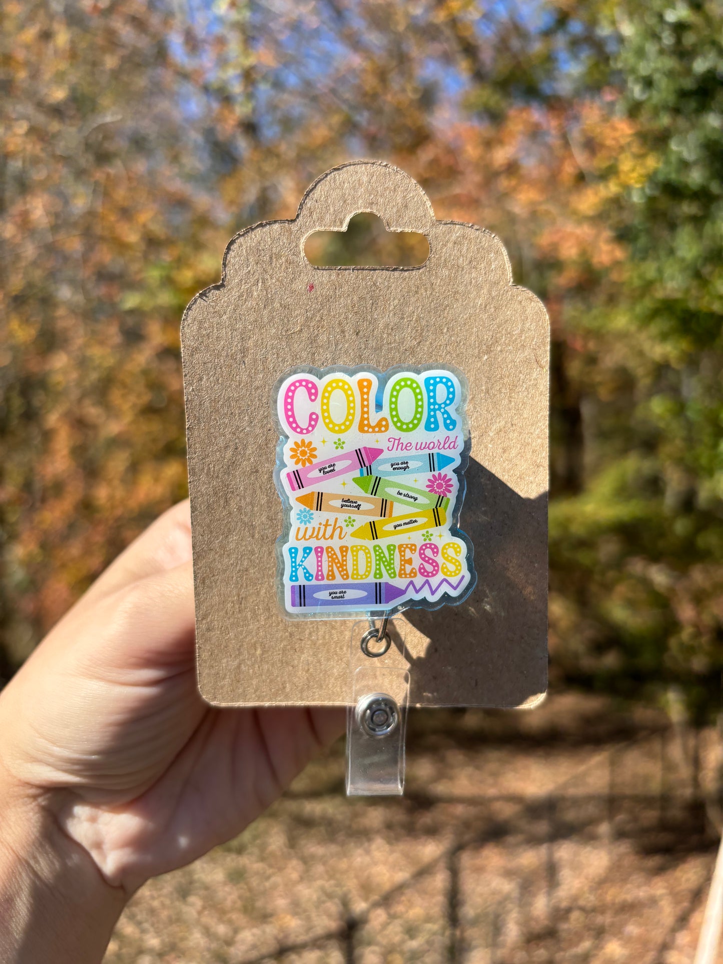 Color with kindness Badge reel