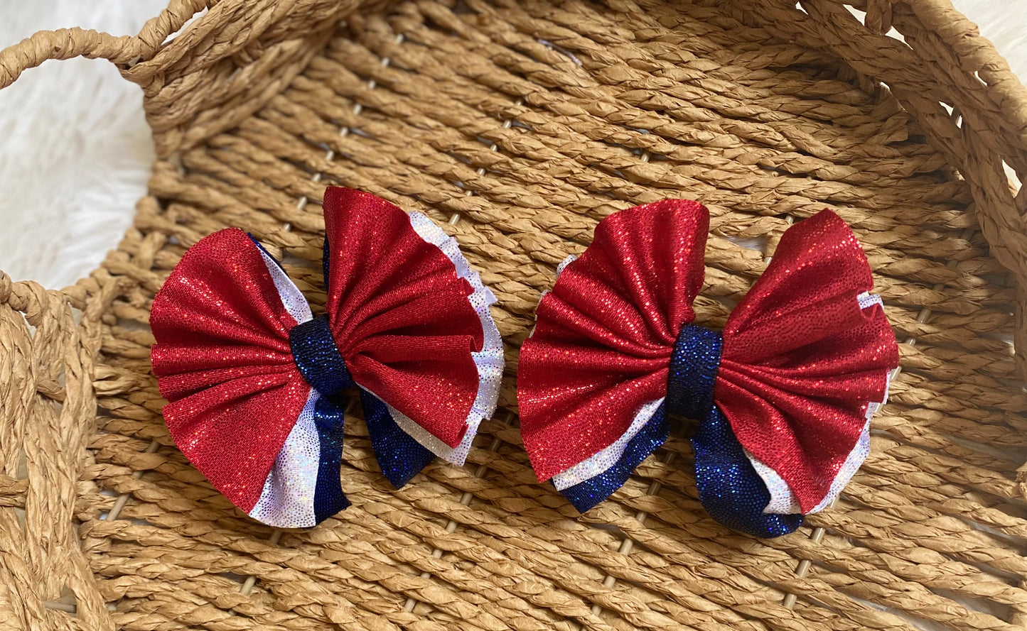 4th of July shredded pigtails