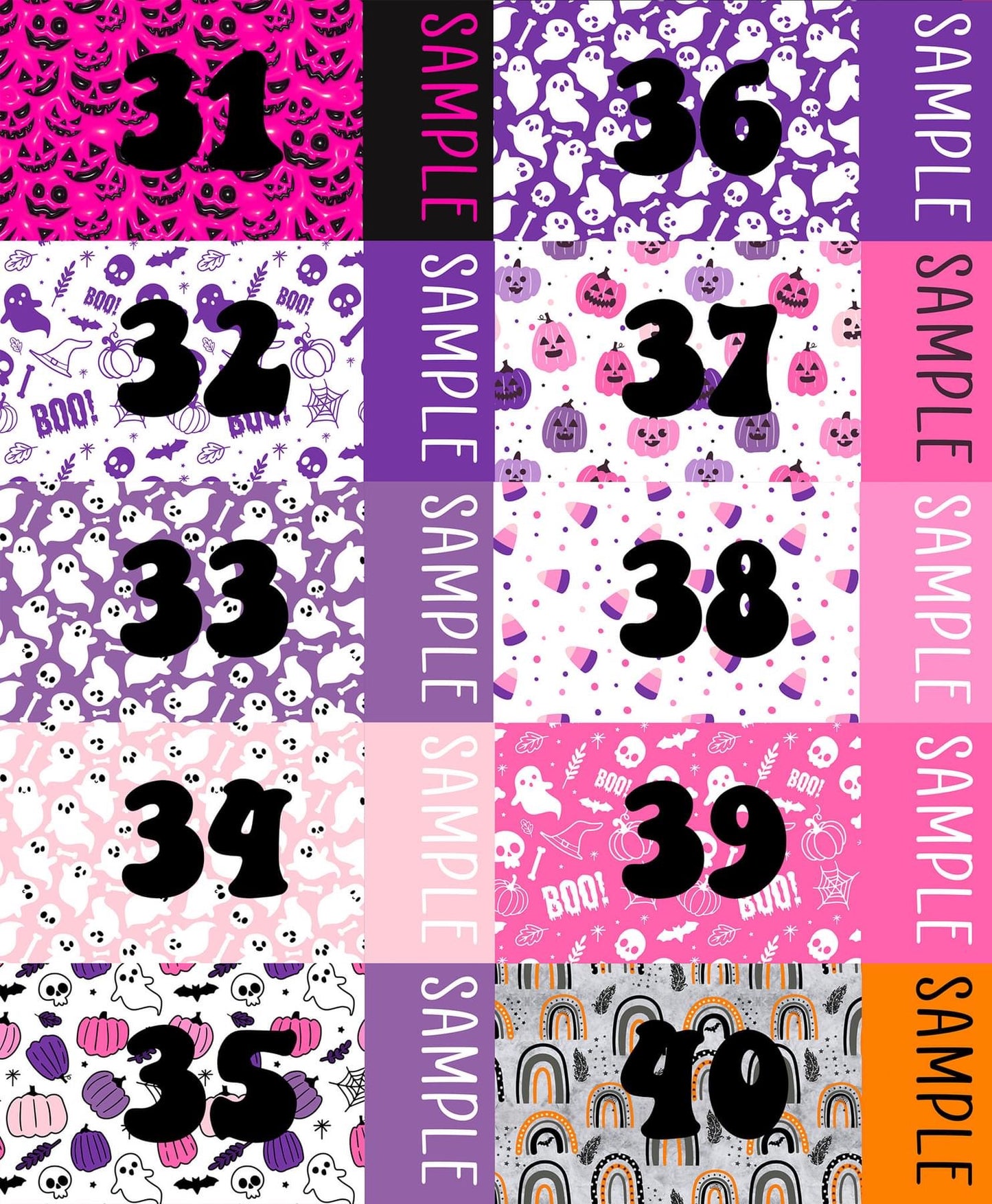 Custom name halloween bows on nude nylon