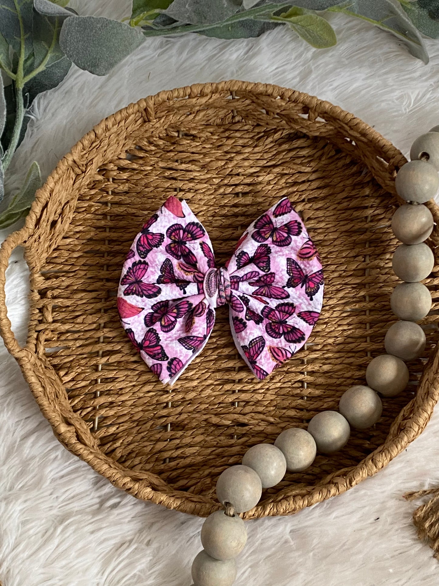 Butterfly 5 inch baby bows