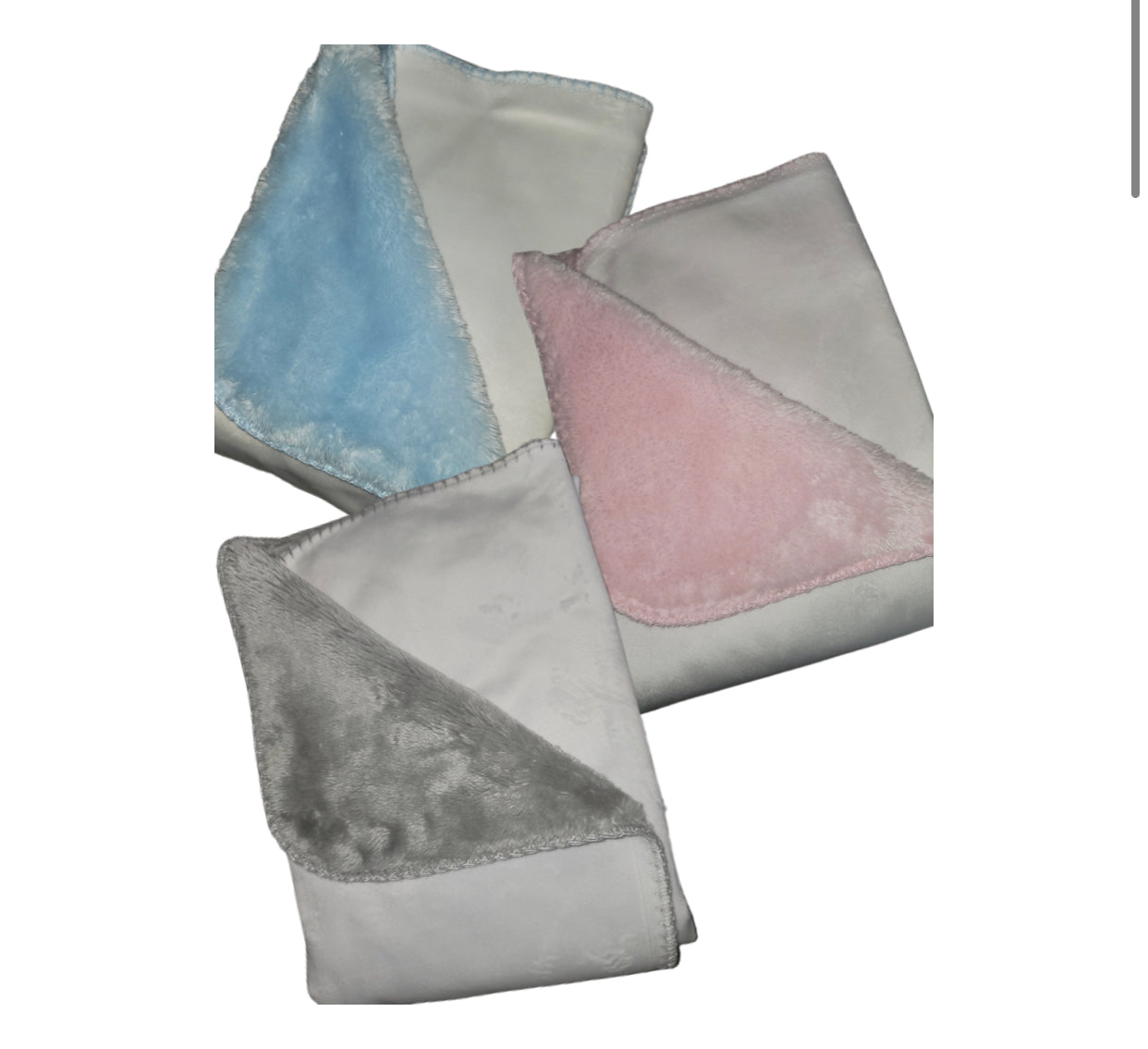 Custom Blanket 30x40 white backing