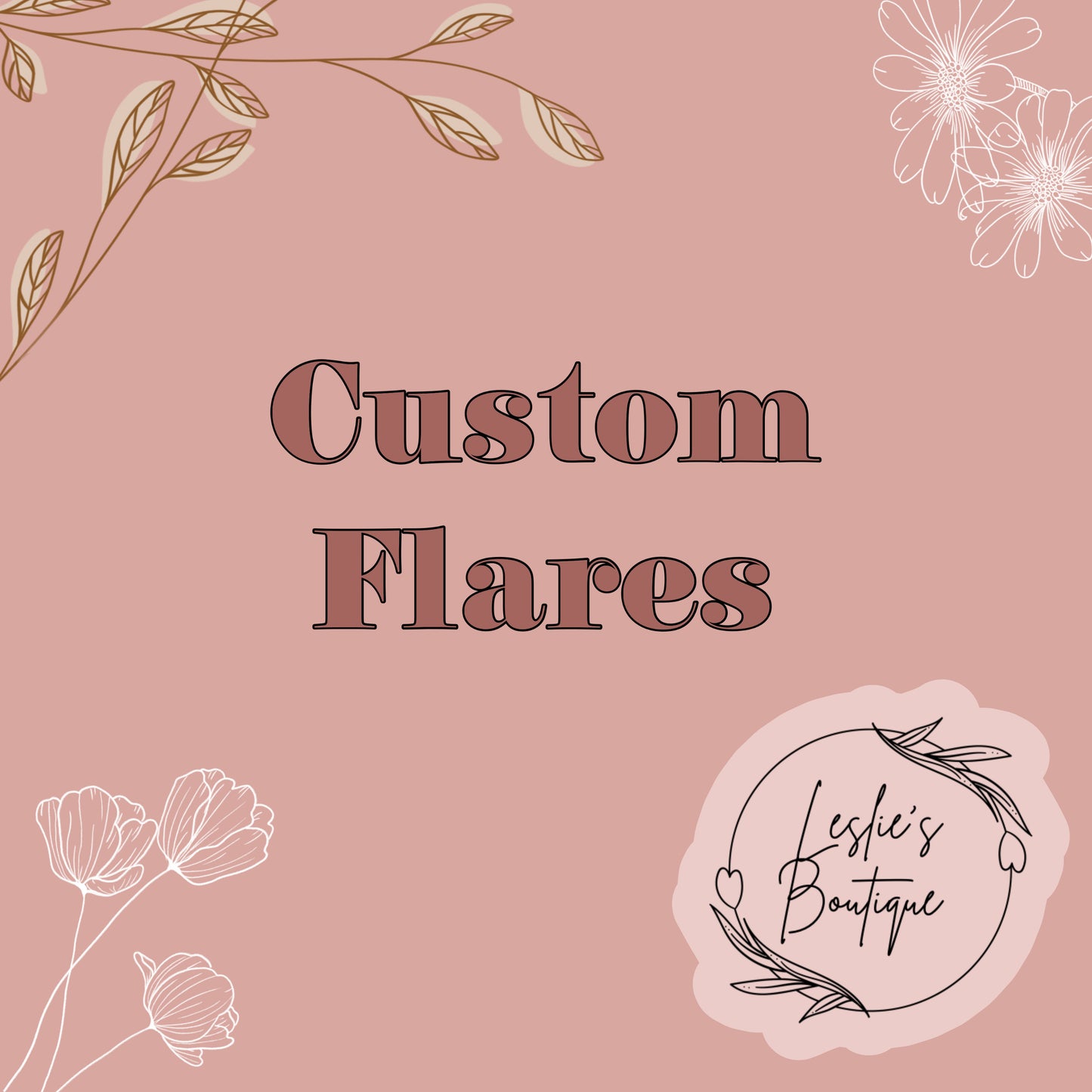 Custom flare pants