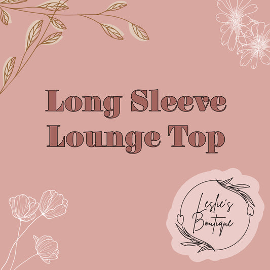 Lounge top long sleeve