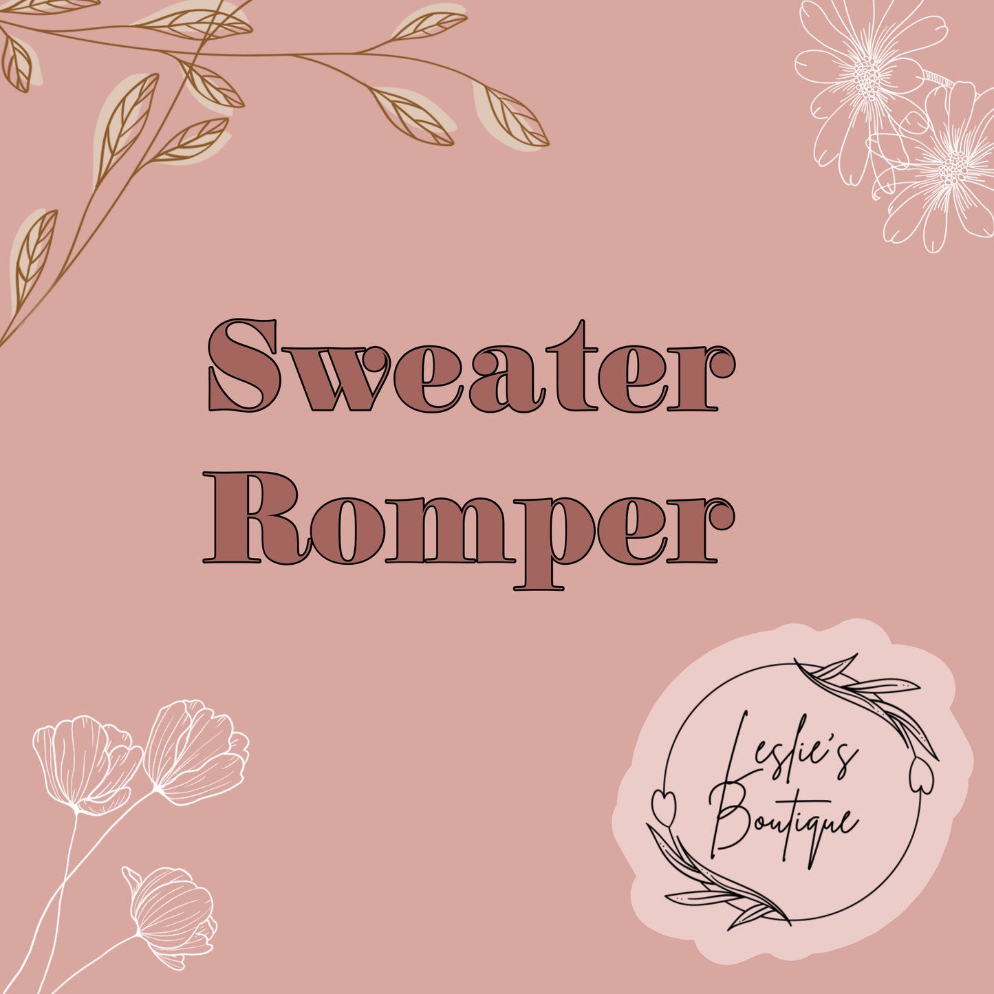 Sweater rompers