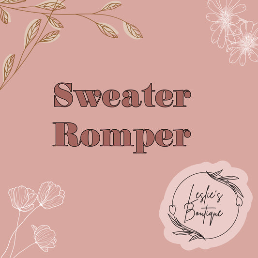 Sweater rompers