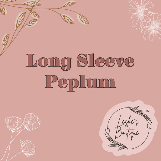 Peplums with sleeves