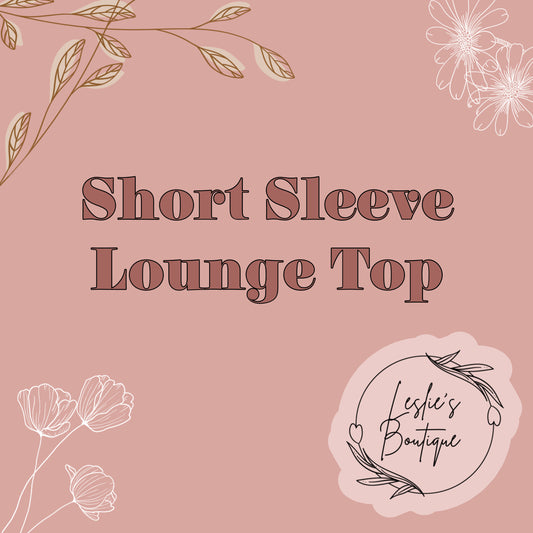 Lounge top short sleeve