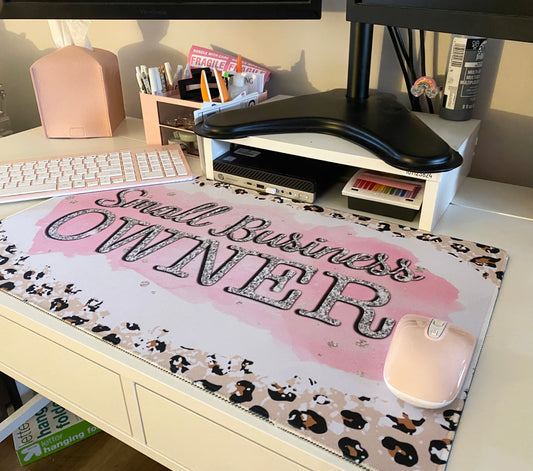 Custom computer desk pad