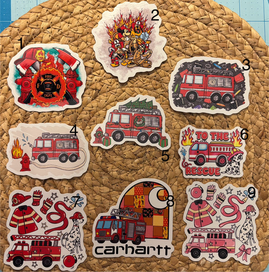 Firetruck stickers
