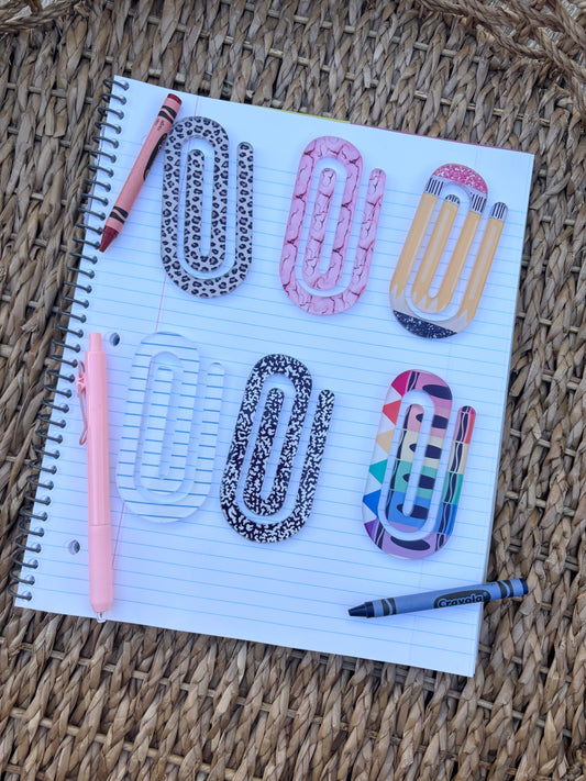 Acrylic paperclips