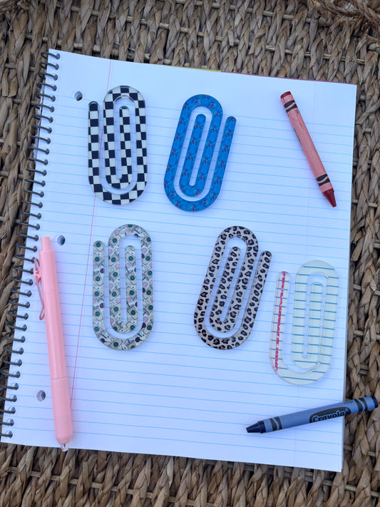 Acrylic paperclips