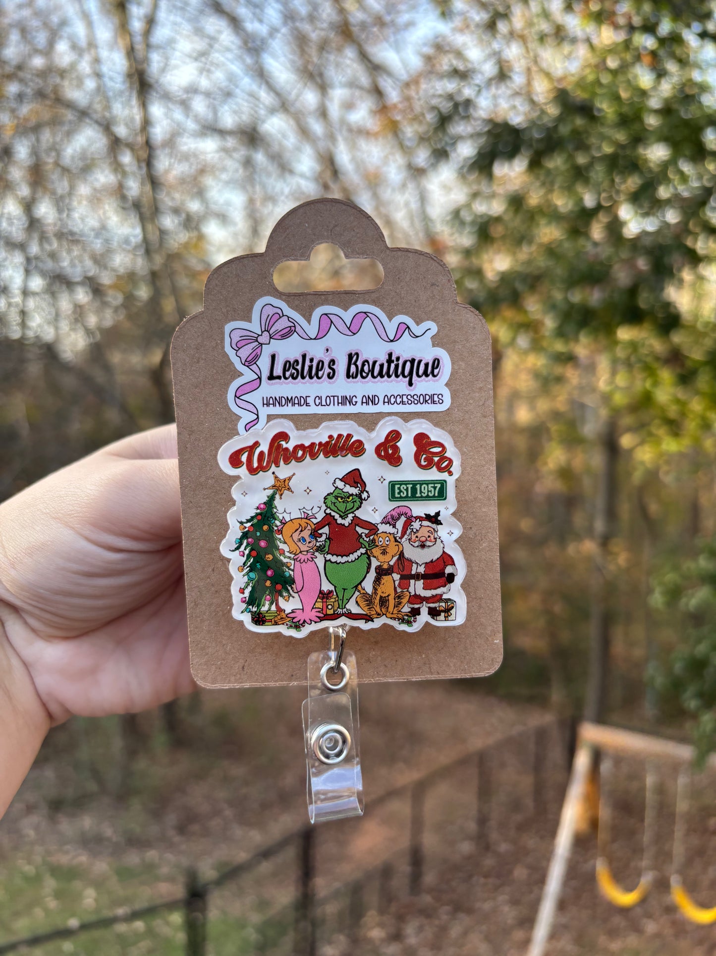 Christmas whoville badge reel