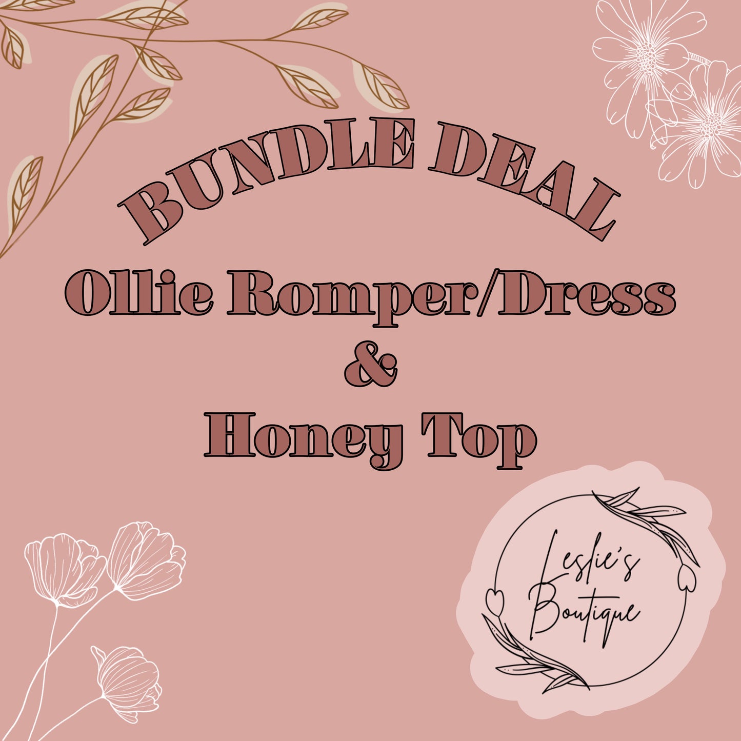 Ollie romper/dress and honey top bundle
