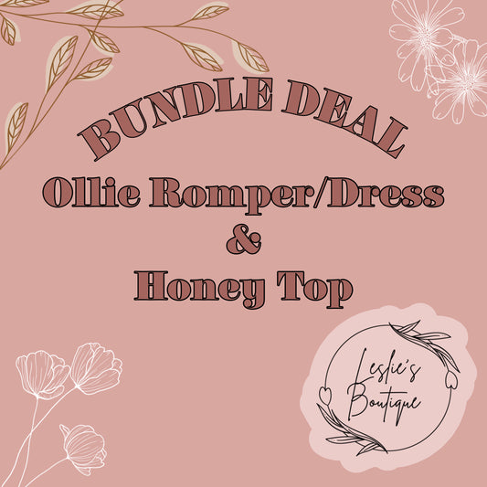 Ollie romper/dress and honey top bundle