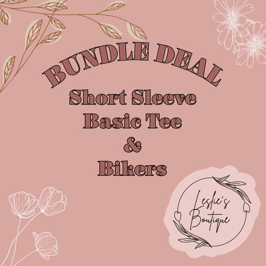 Basic t-shirt short sleeve and bikers