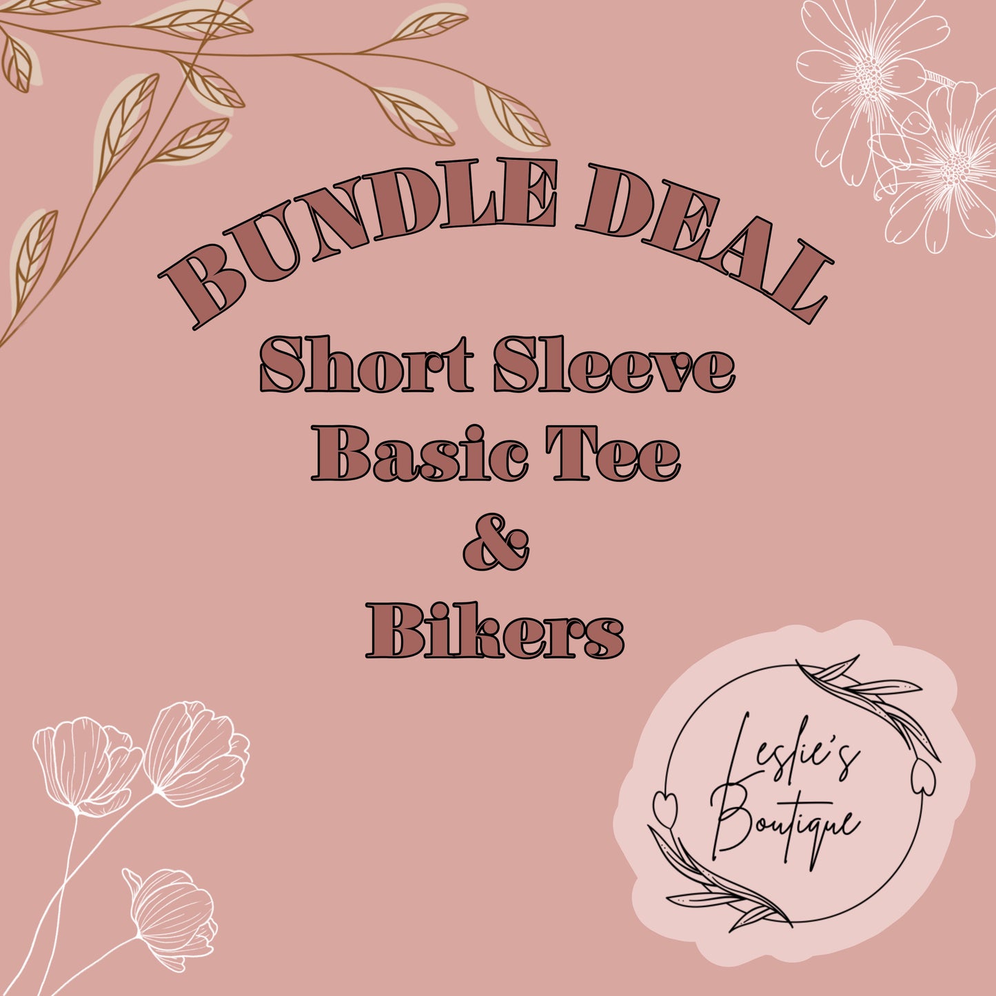Basic t-shirt short sleeve and bikers