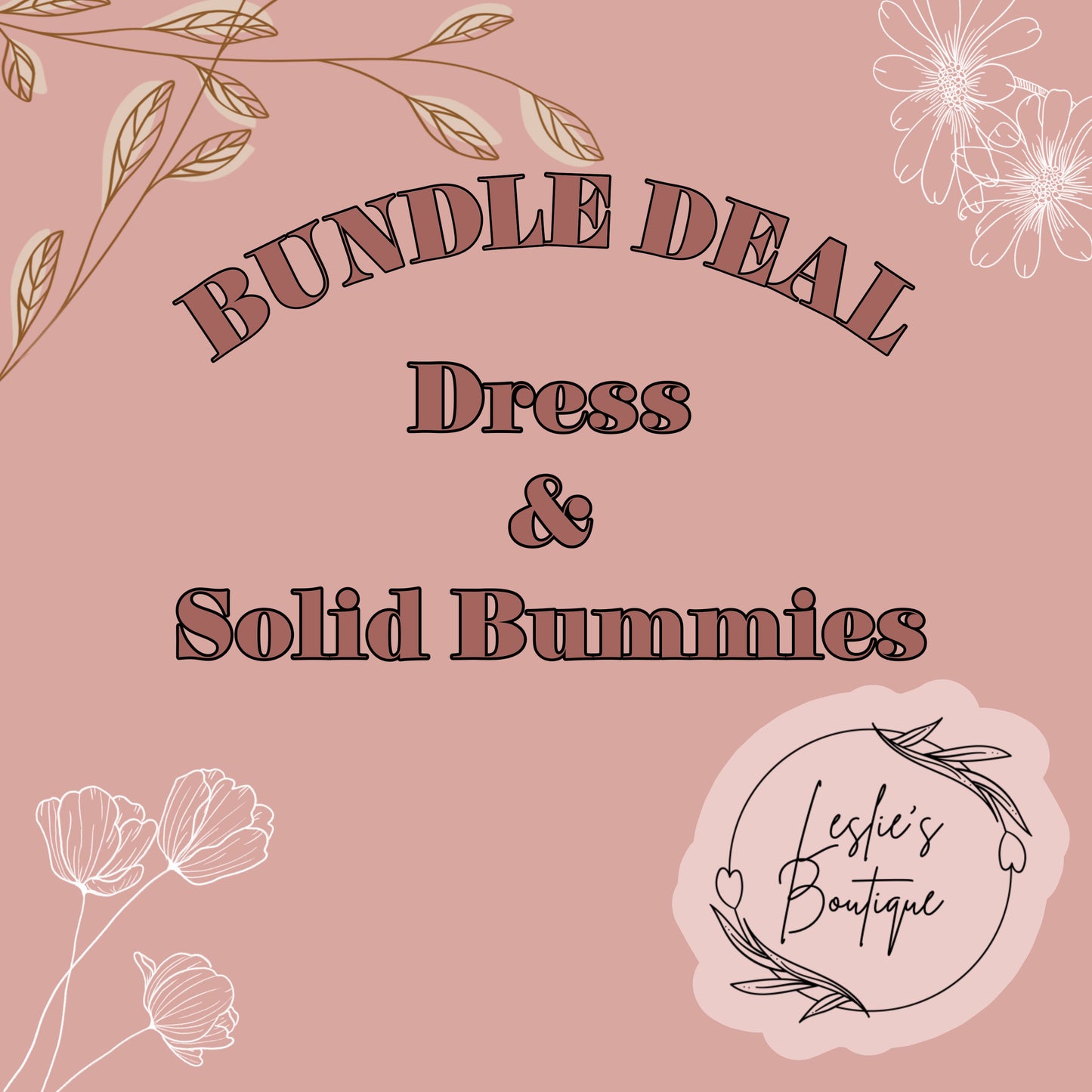 Dresses and solid bummies bundle