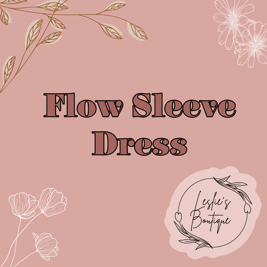 Flow sleeve dress