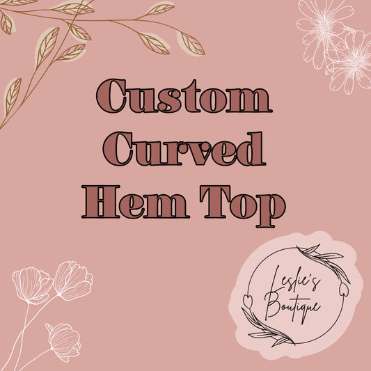 Custom Curved hem short sleeve shirt