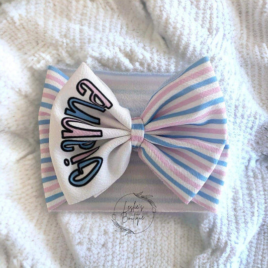 Newborn hospital stripes headwrap