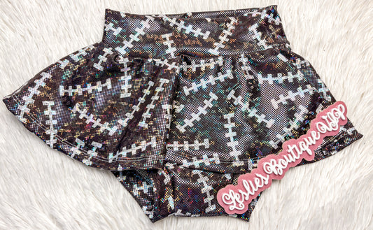 Football glitter skirted bummies