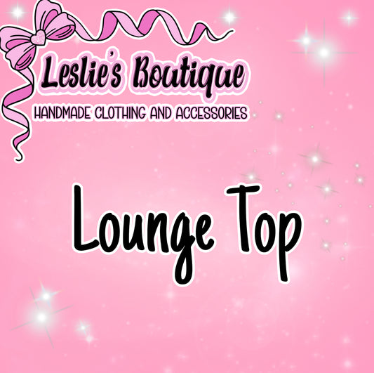 Custom Lounge top short sleeve