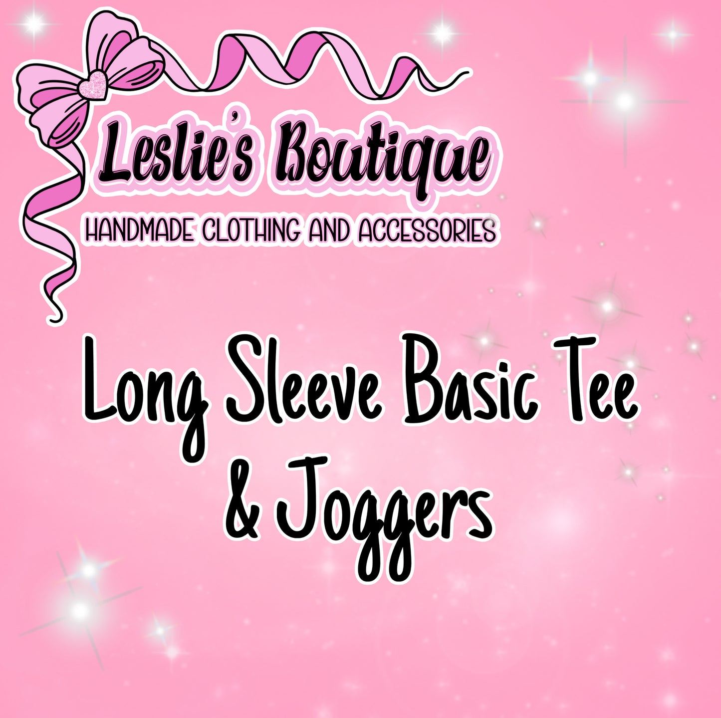 Custom basic t-shirt long sleeve and leggings bundle