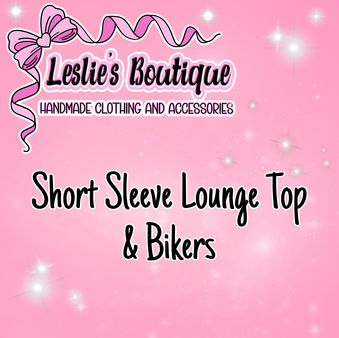 Custom Lounge top short sleeve and biker bundle