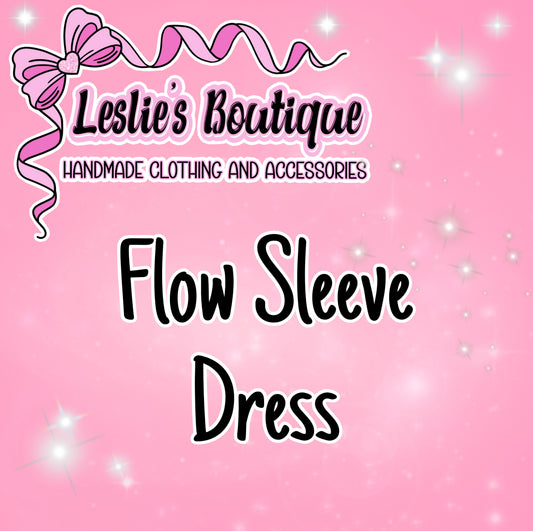 Custom flow sleeve dress