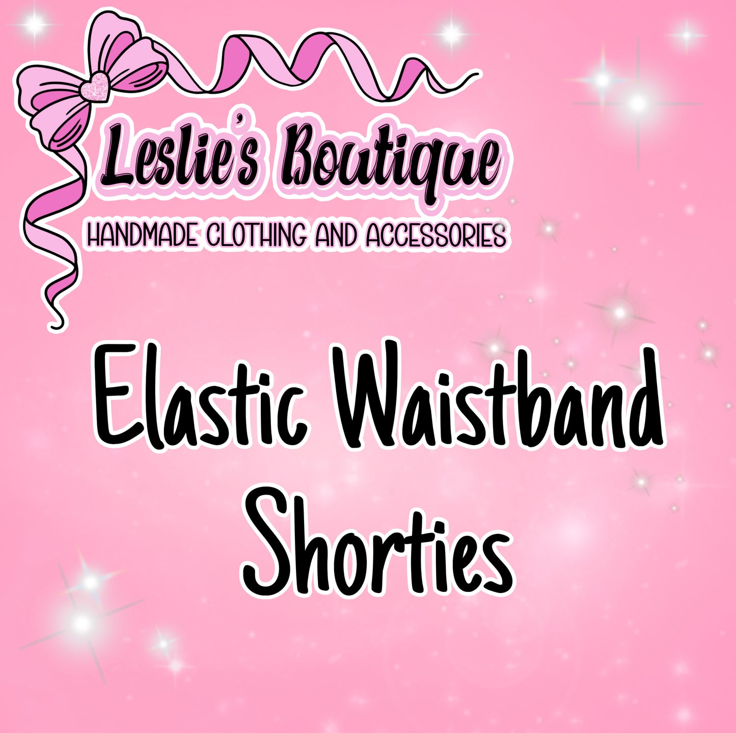 Custom elastic waistband shorts