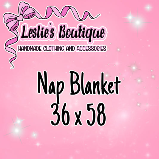 Custom Nap Blanket 36x58