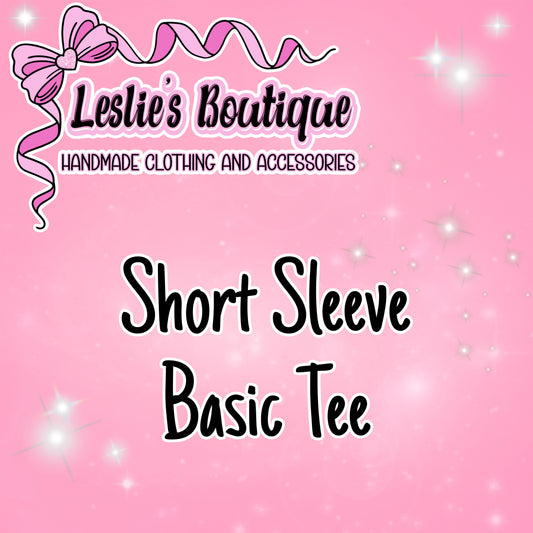 Custom Short Sleeve Basic Tee