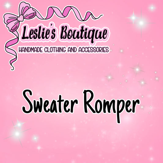 Custom Sweater Romper