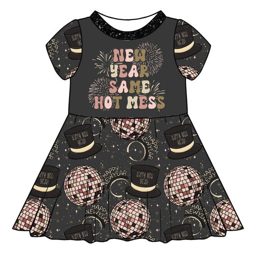 Copy of New year same hot mess- peplum dress