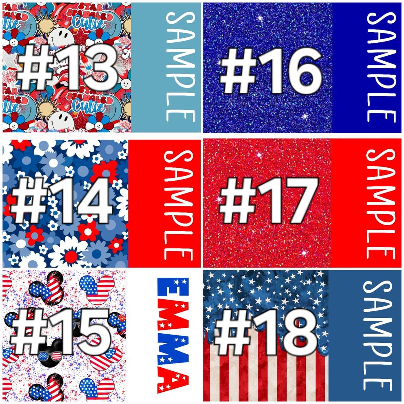 4th of July bows