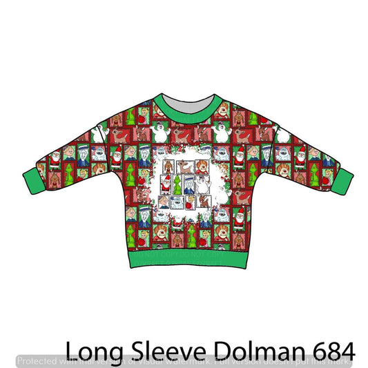 Christmas 684- lounge top or sweater romper