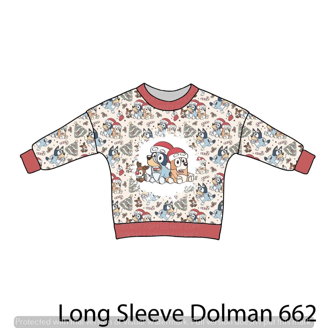 Christmas 662- lounge top or sweater romper