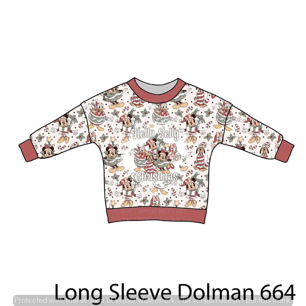 Christmas 664- lounge top or sweater romper