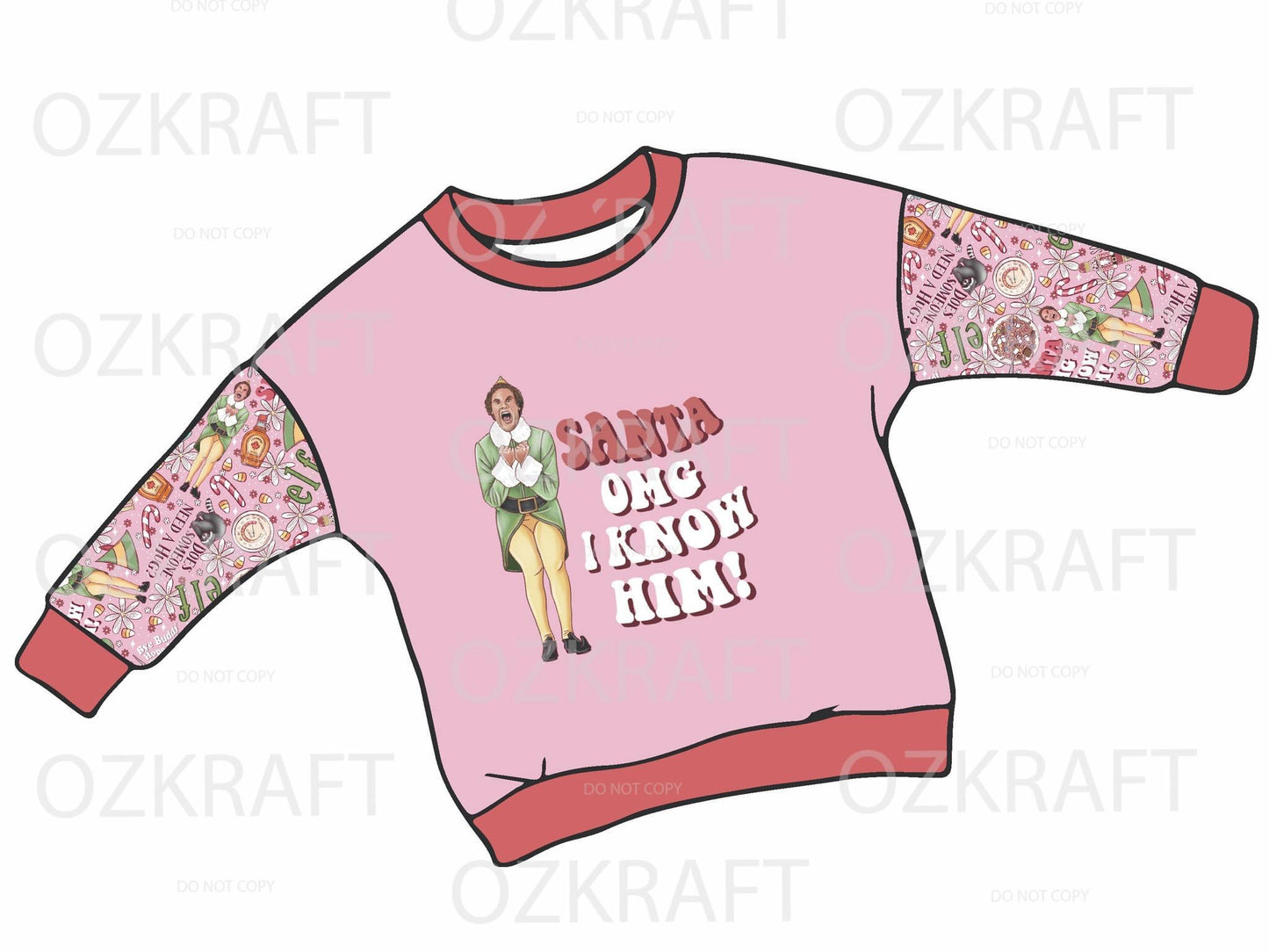 Christmas long sleeve lounge top