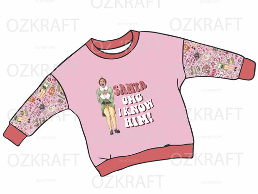 Christmas long sleeve lounge top