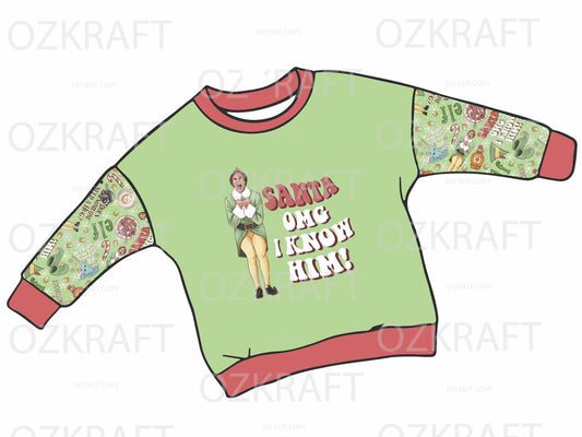 Christmas long sleeve lounge top