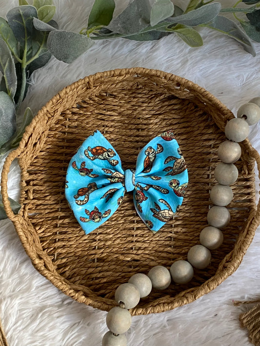 Turtle 5 inch baby bows
