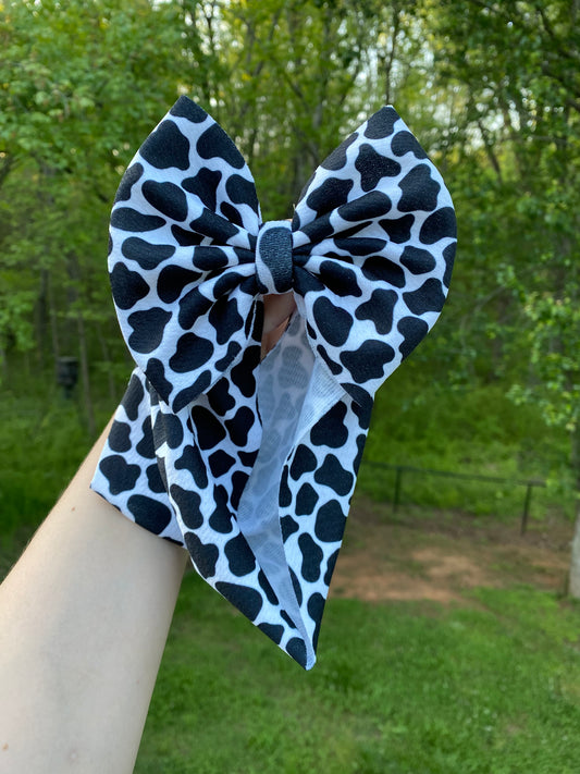 Cowprint headwrap