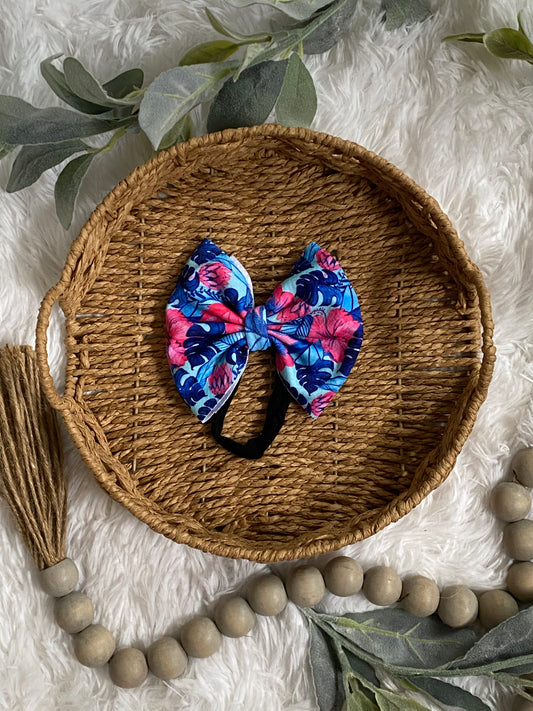 Floral 5 inch baby bows
