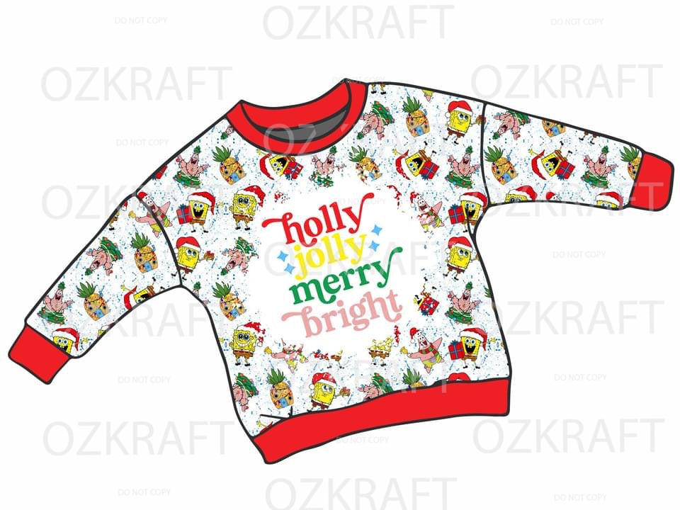 Christmas long sleeve lounge top