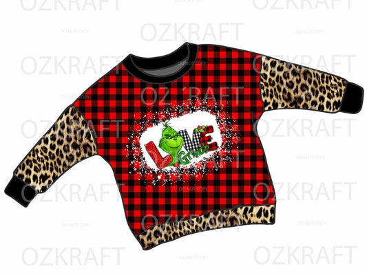 Christmas long sleeve lounge top