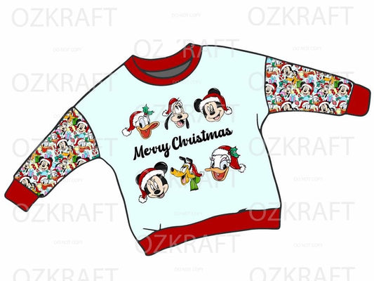 Christmas long sleeve lounge top