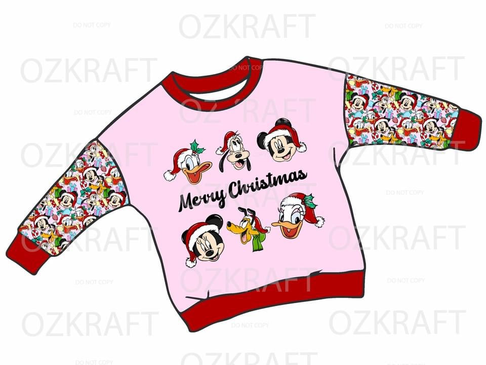 Christmas long sleeve lounge top