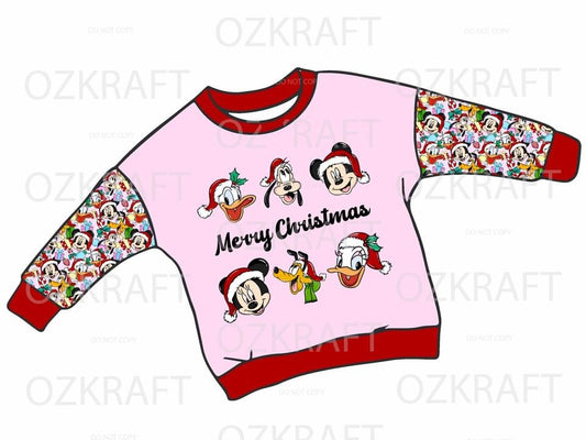 Christmas long sleeve lounge top
