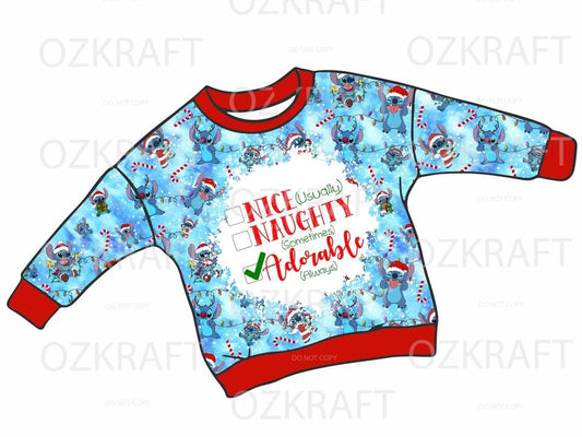 Christmas long sleeve lounge top